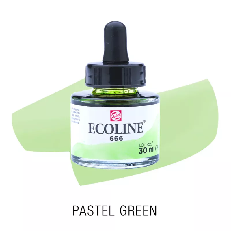 Ecoline akvarelový inkoust 30ml - Pastel Green 666