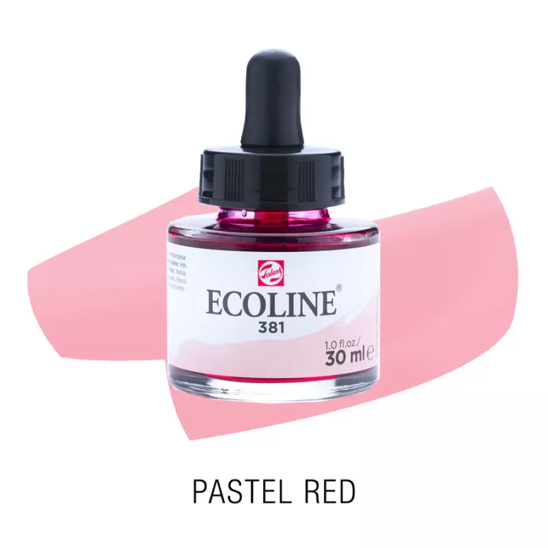 Ecoline akvarelový inkoust 30ml - Pastel Red 381