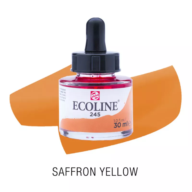 Ecoline akvarelový inkoust 30ml - Saffron Yellow 245