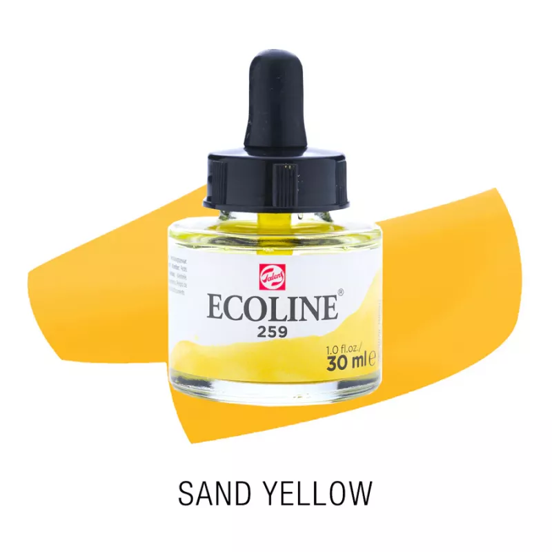 Ecoline akvarelový inkoust 30ml - Sand Yellow 259