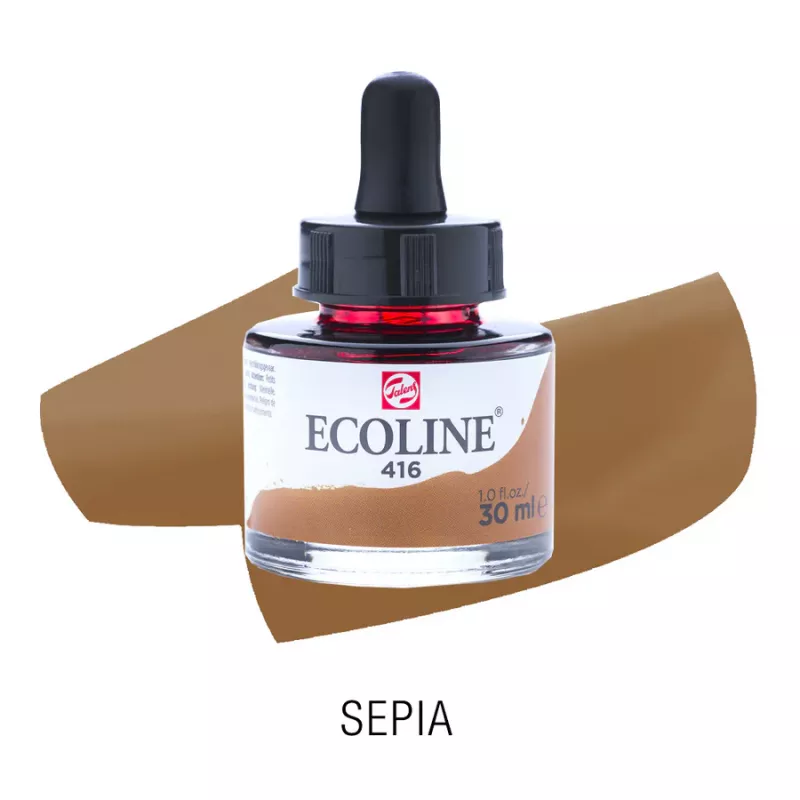 Ecoline akvarelový inkoust 30ml - Sepia 416