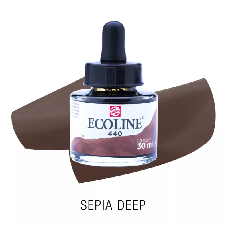 Ecoline akvarelový inkoust 30ml - Sepia Deep 440