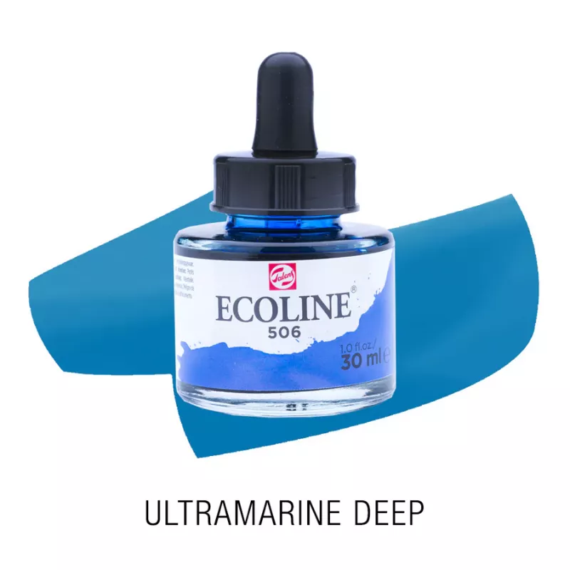 Ecoline akvarelový inkoust 30ml - Ultramarine Deep 506