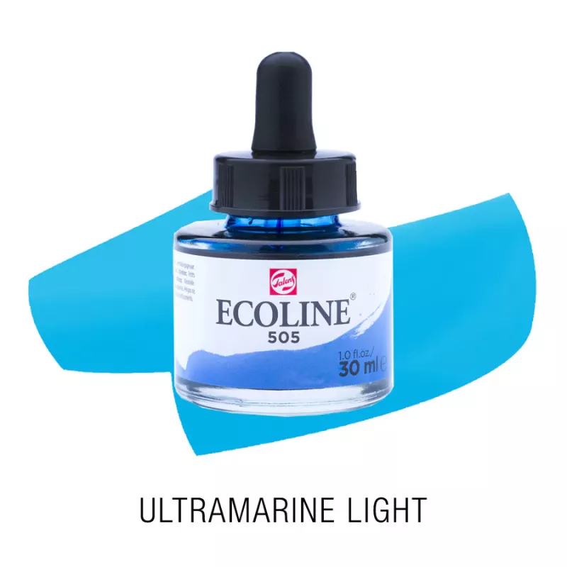 Ecoline akvarelový inkoust 30ml - Ultramarine Light 505