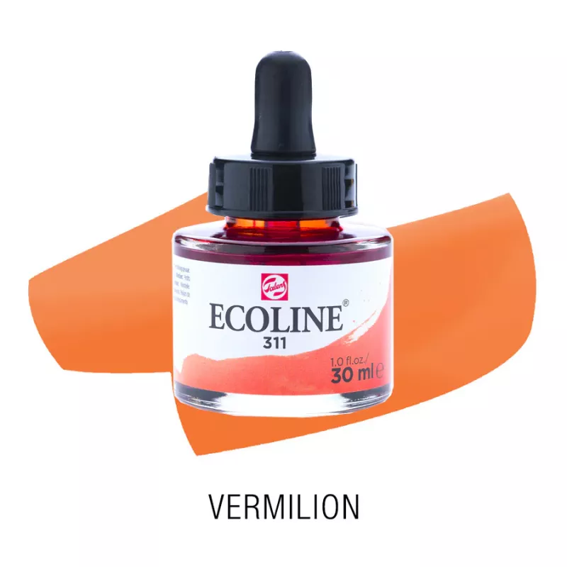 Ecoline akvarelový inkoust 30ml - Vermilion 311
