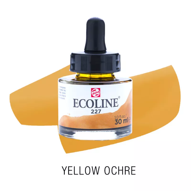 Ecoline akvarelový inkoust 30ml - Yellow Ochre 227