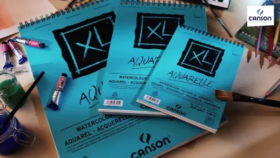 Umělecký blok XL Aqarelle Canson - (300g) kroužková vazba - varianty