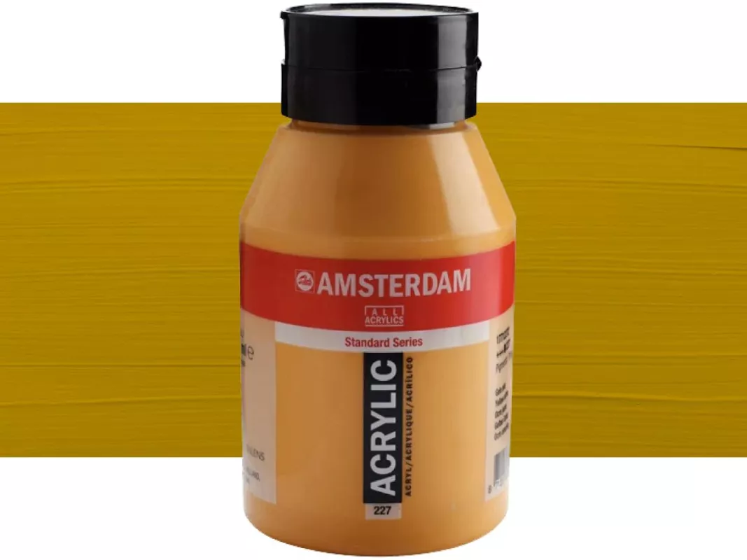 Akrylové barvy Amsterdam 1000ml - varianty - 227 Yellow Ochre