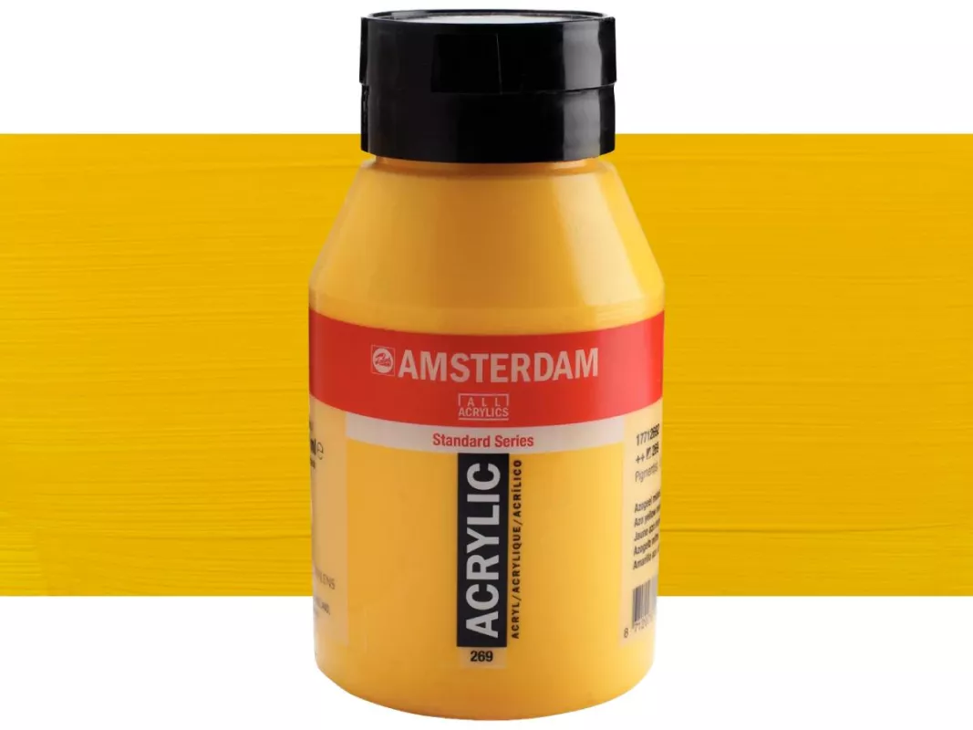 Akrylové barvy Amsterdam 1000ml - varianty - 269 Azo Yellow Medium