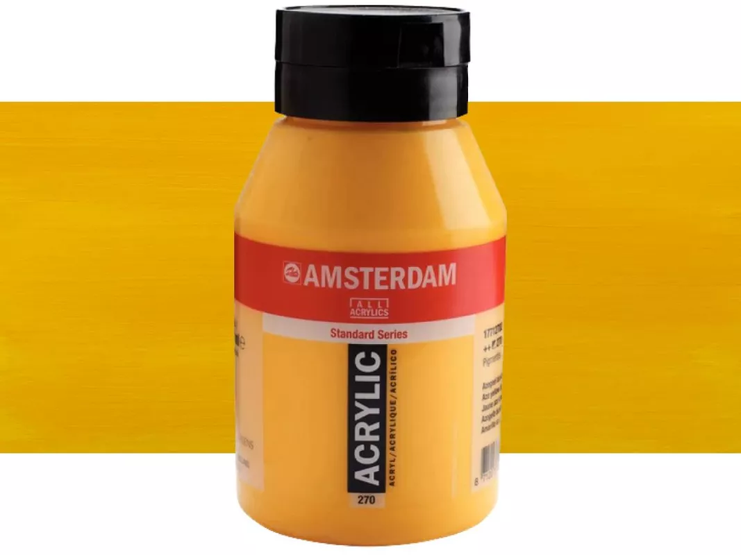 Akrylové barvy Amsterdam 1000ml - varianty - 270 Azo Yellow Deep