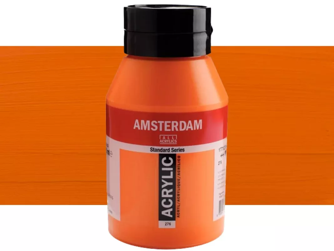 Akrylové barvy Amsterdam 1000ml - varianty - 276 Azo Orange