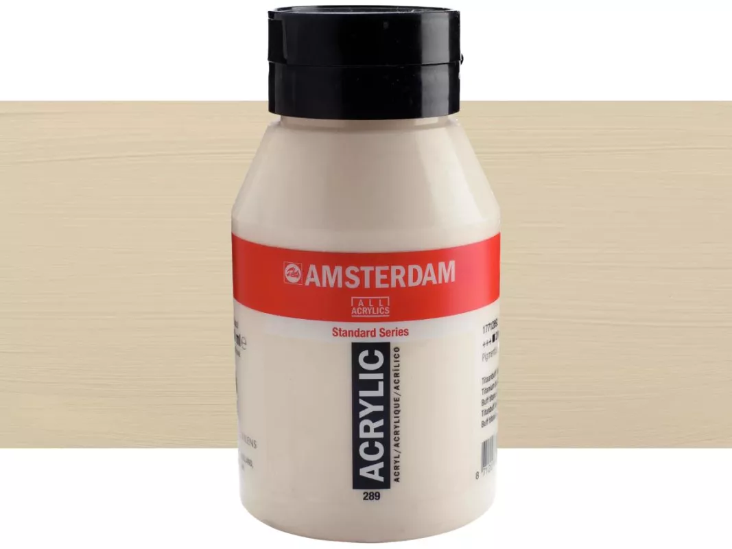 Akrylové barvy Amsterdam 1000ml - varianty - 289 Titanium Buff Light