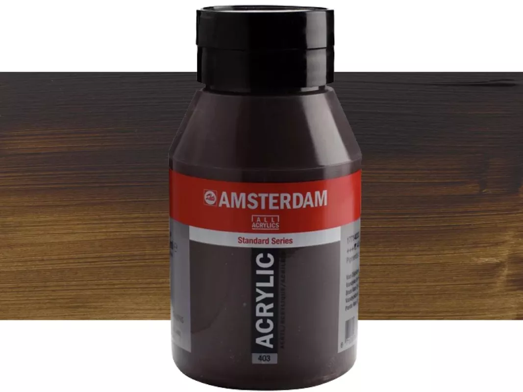Akrylové barvy Amsterdam 1000ml - varianty - 403 Vandyke Brown