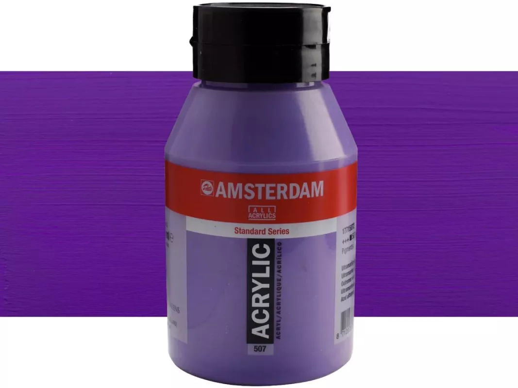 Akrylové barvy Amsterdam 1000ml - varianty - 507 Utramarine Violet