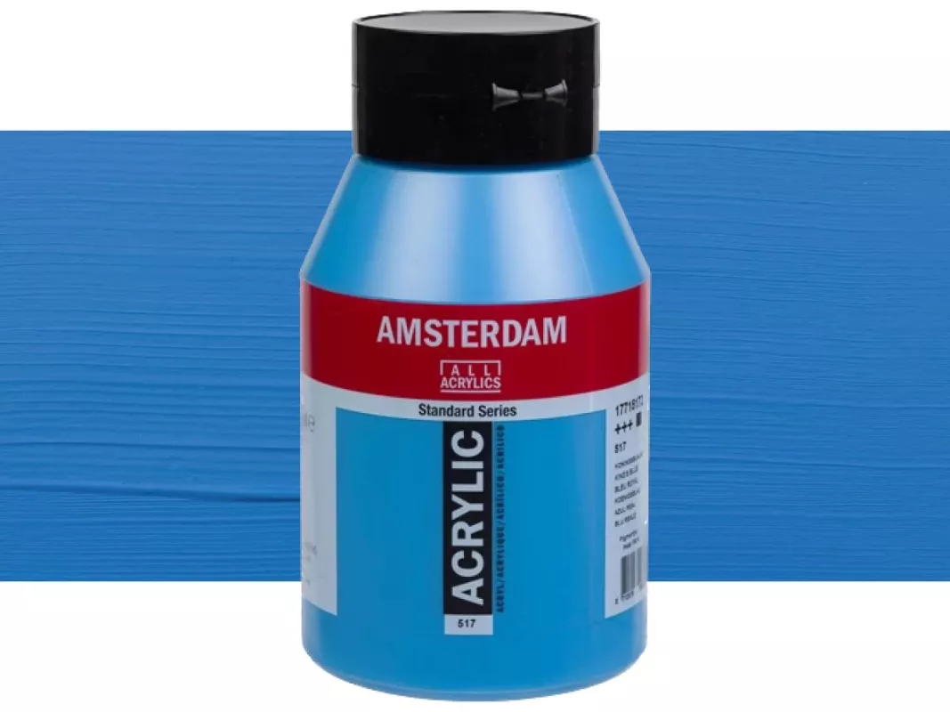 Akrylové barvy Amsterdam 1000ml - varianty - 517 King’s Blue