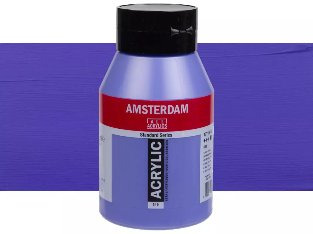 Akrylové barvy Amsterdam 1000ml - varianty - 519 Utramarine Violet Light