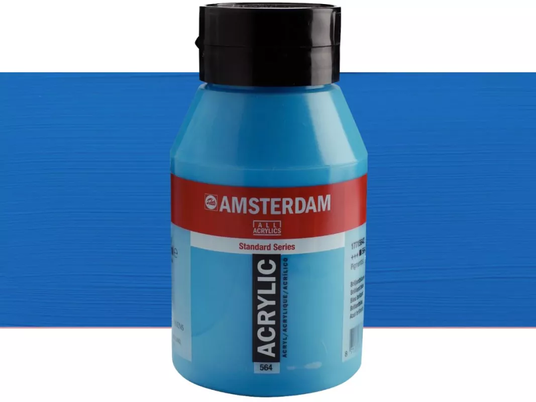 Akrylové barvy Amsterdam 1000ml - varianty - 564 Brilliant Blue