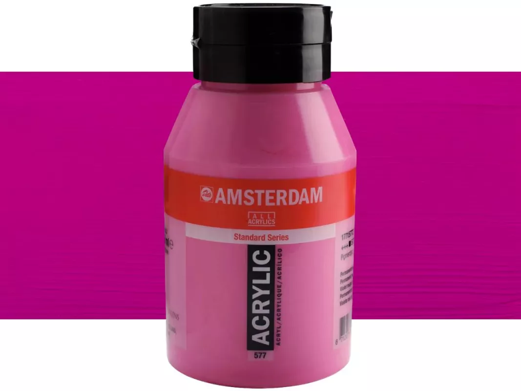 Akrylové barvy Amsterdam 1000ml - varianty - 577 Perm. Red. Violet Light