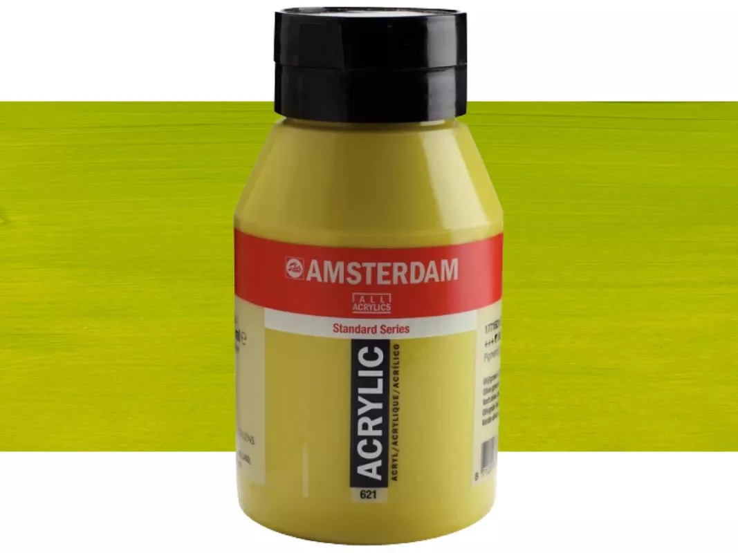 Akrylové barvy Amsterdam 1000ml - varianty - 621 Olive Green Light