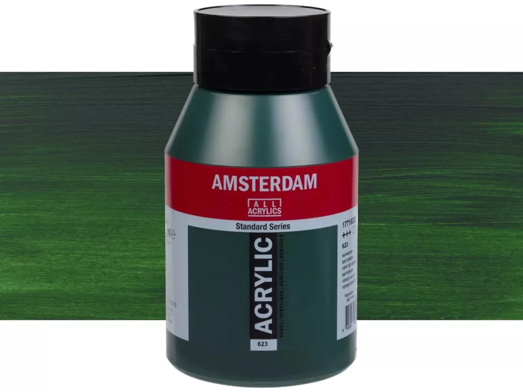 Akrylové barvy Amsterdam 1000ml - varianty - 623 Sap Green