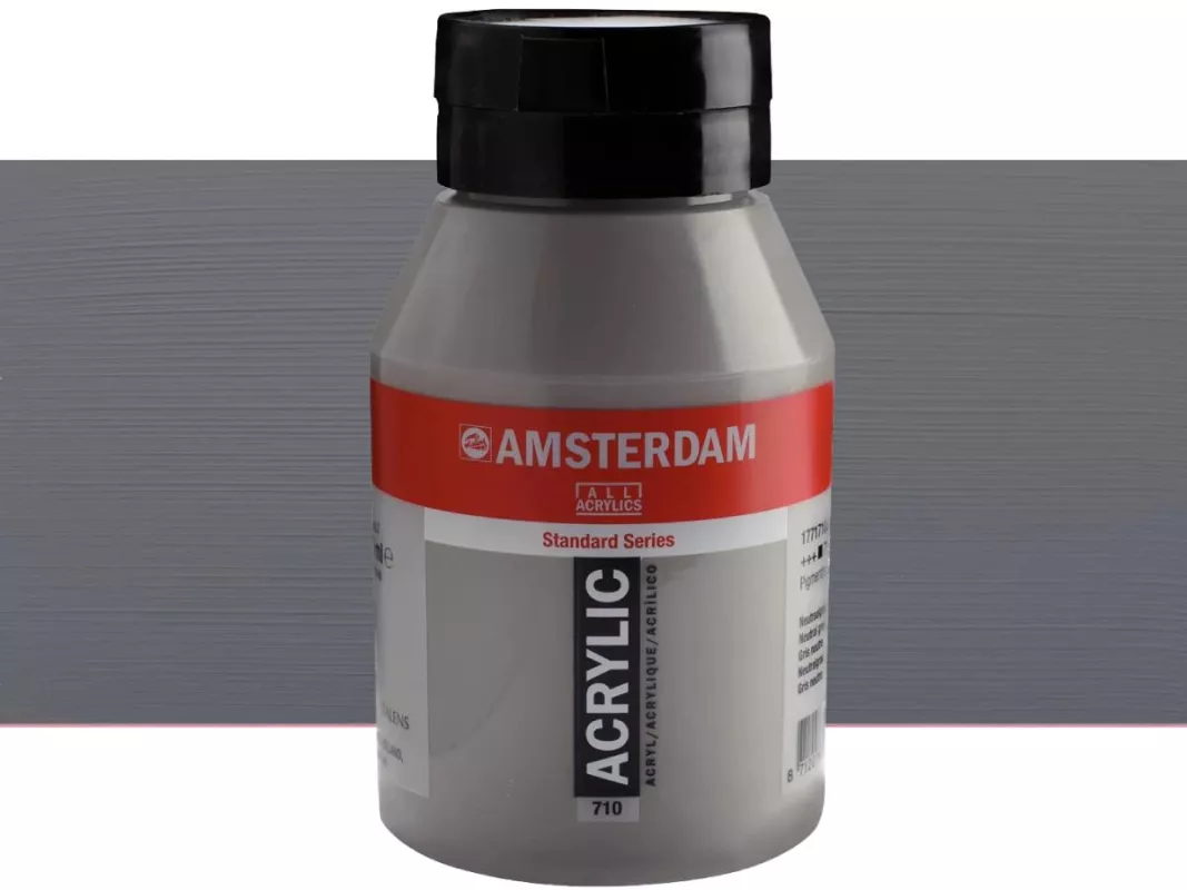 Akrylové barvy Amsterdam 1000ml - varianty - 710 Neutral Grey
