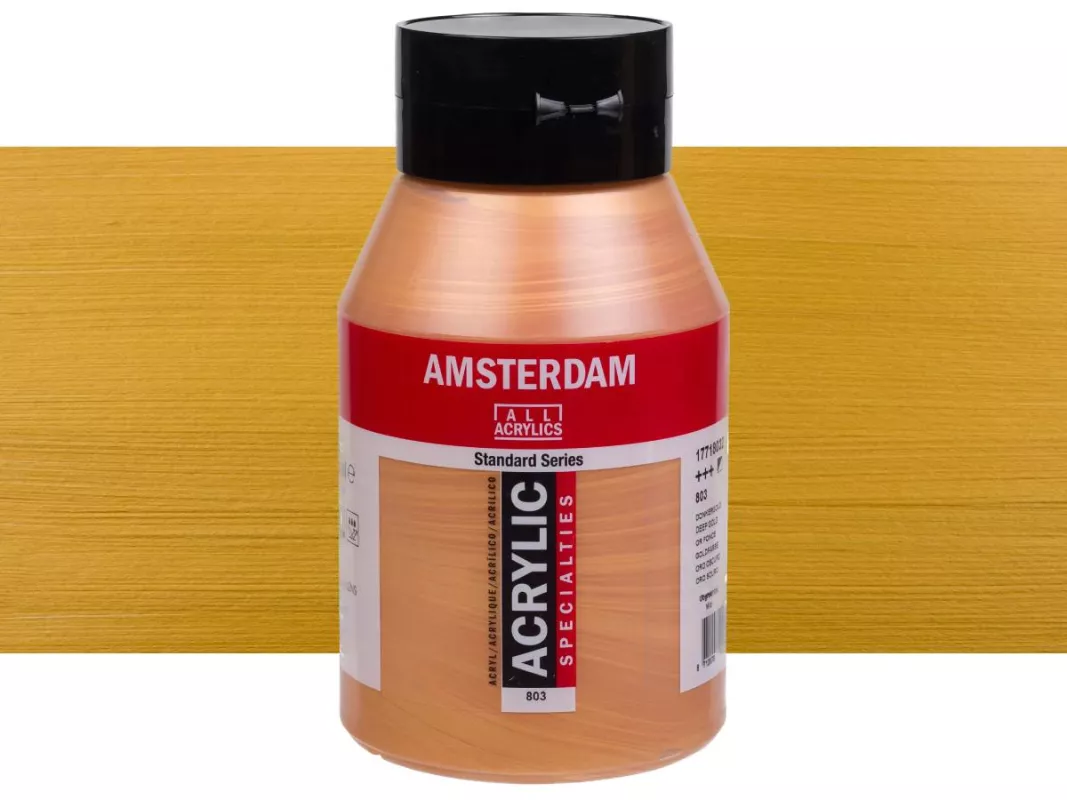 Akrylové barvy Amsterdam 1000ml - varianty - 803 Deep Gold
