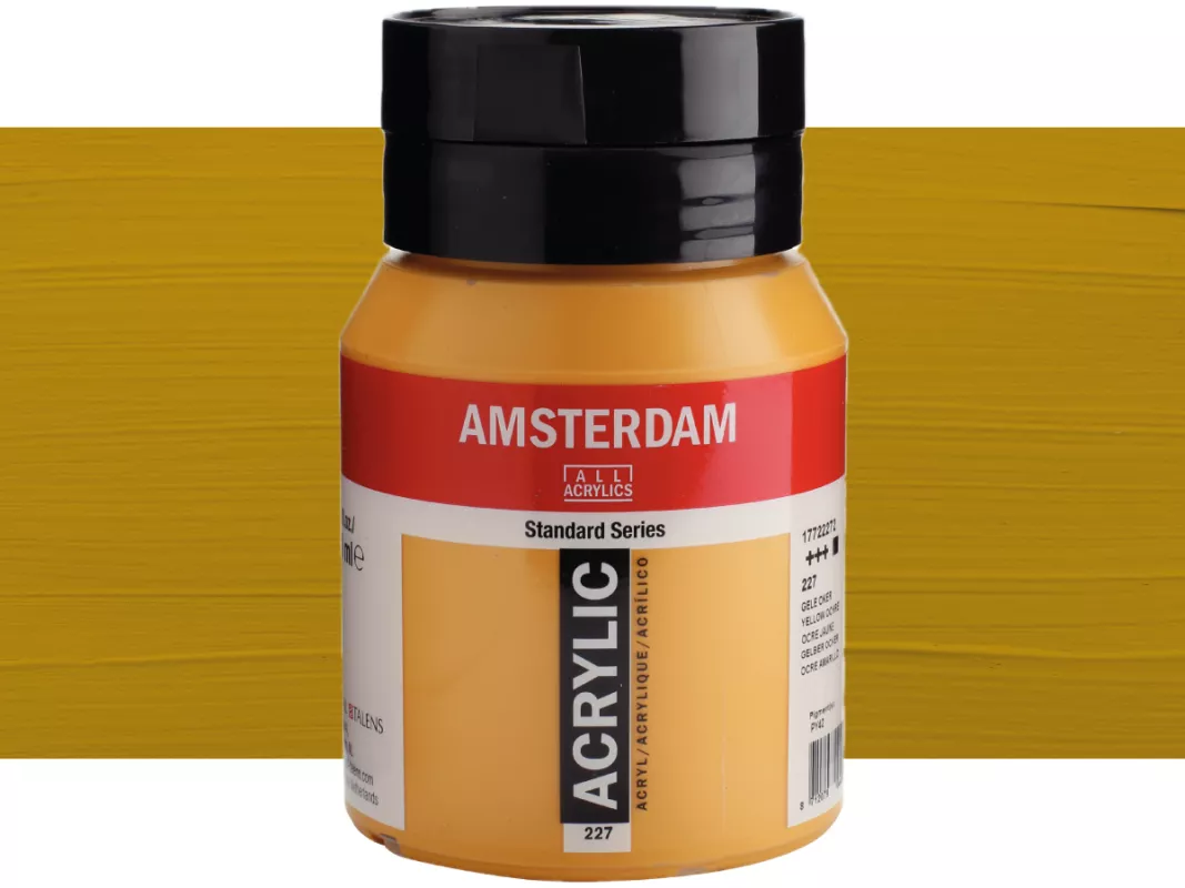 Akrylové barvy Amsterdam 500ml - varianty - 227 Yellow Ochre