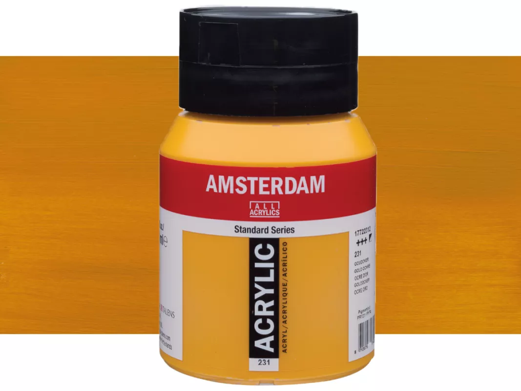 Akrylové barvy Amsterdam 500ml - varianty - 231 Gold Ochre