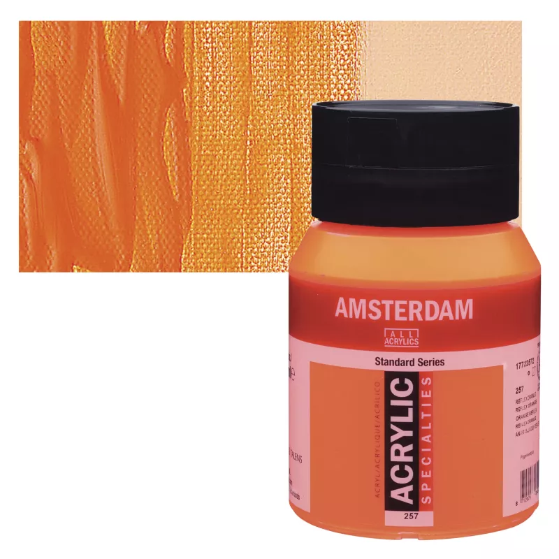 Akrylové barvy Amsterdam 500ml - varianty - 257 Reflex Orange