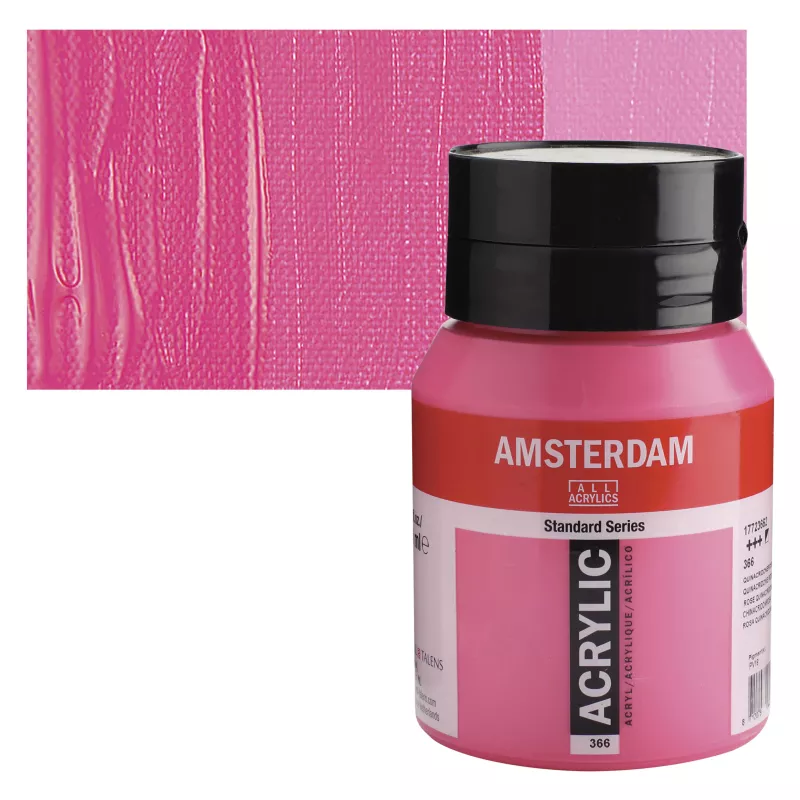 Akrylové barvy Amsterdam 500ml - varianty - 366 Quinacridone Rose
