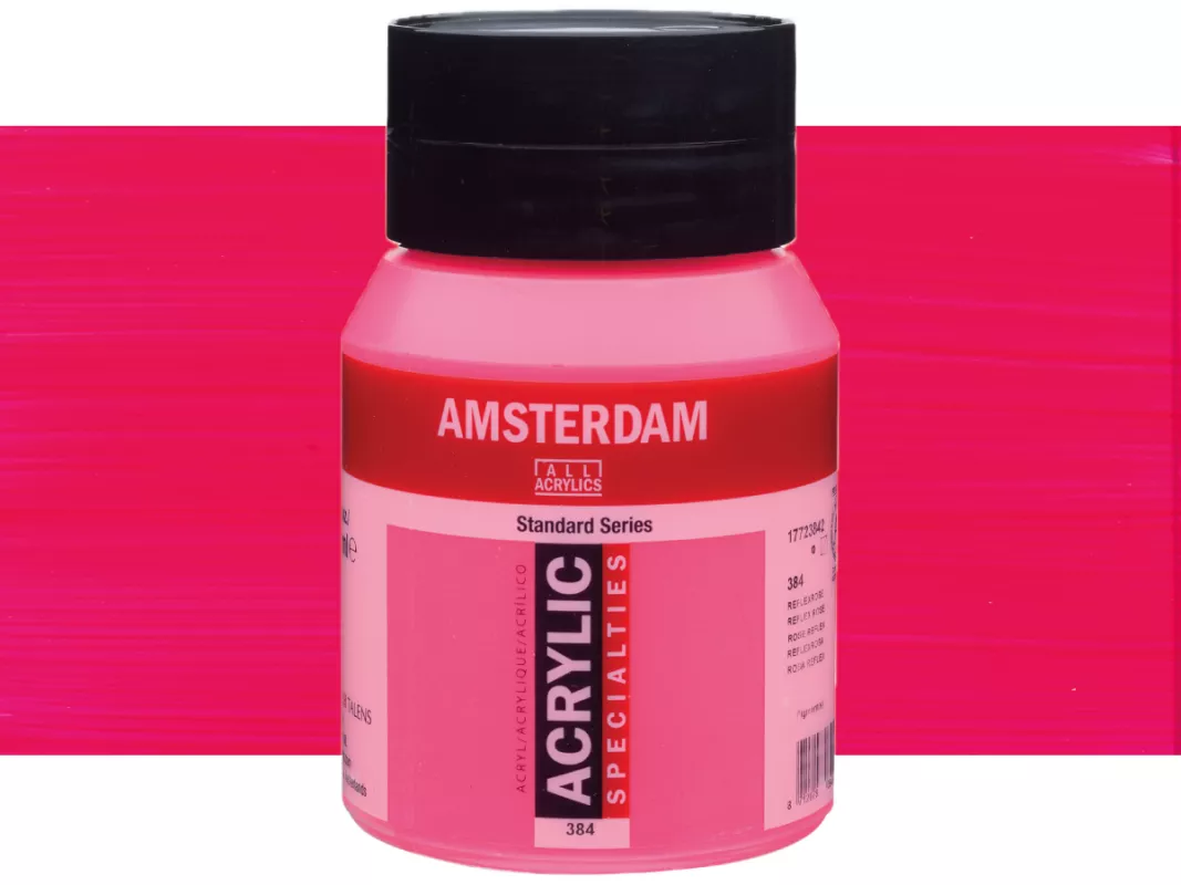 Akrylové barvy Amsterdam 500ml - varianty - 384 Reflex Rose