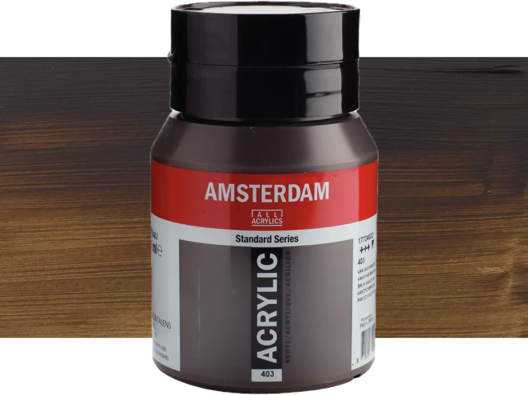 Akrylové barvy Amsterdam 500ml - varianty - 403 Vandyke Brown