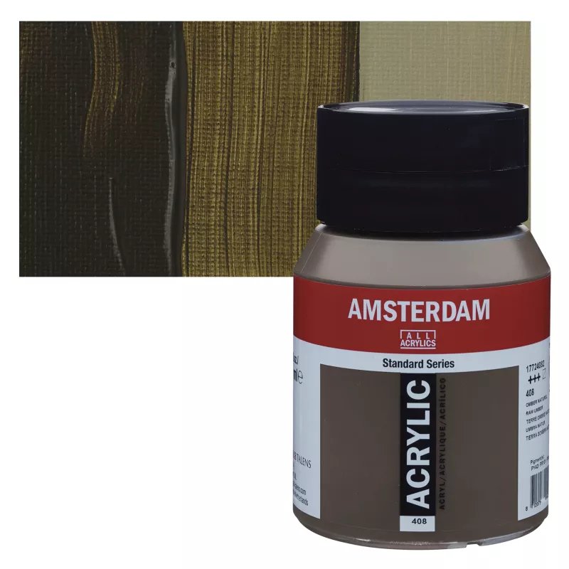 Akrylové barvy Amsterdam 500ml - varianty - 408 Raw Umber
