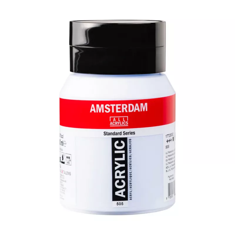 Akrylové barvy Amsterdam 500ml - varianty - 505 Ultramarine Light