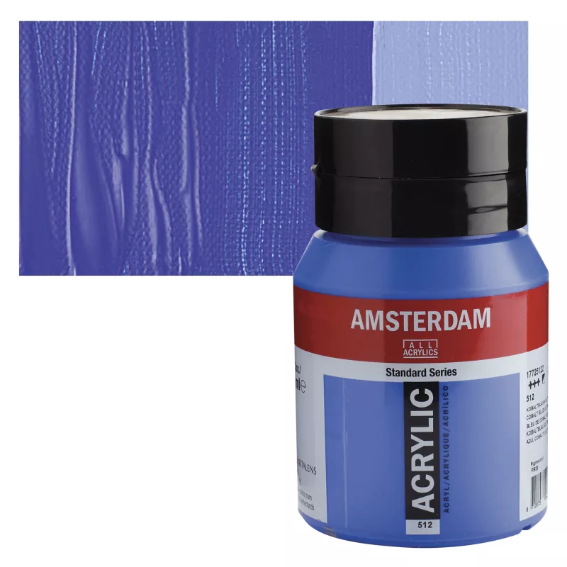 Akrylové barvy Amsterdam 500ml - varianty - 512 Cobaltblue (ultram.)