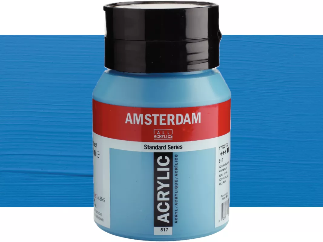 Akrylové barvy Amsterdam 500ml - varianty - 517 King’s Blue