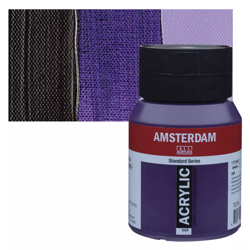 Akrylové barvy Amsterdam 500ml - varianty - 568 Perm. Blue Violet