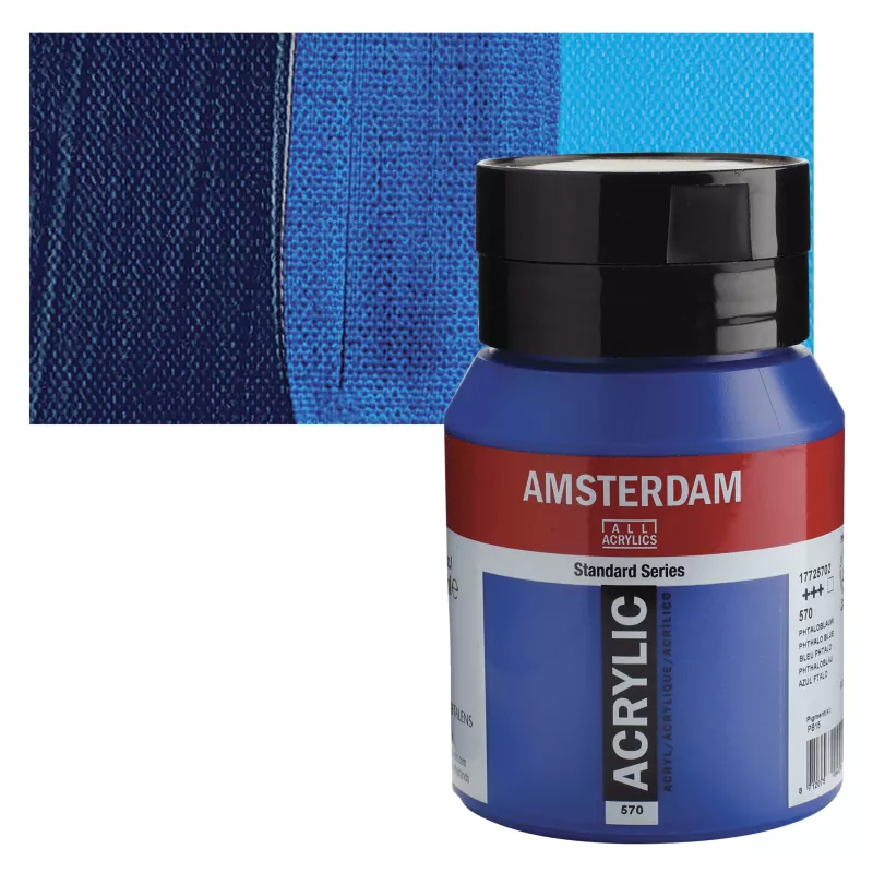 Akrylové barvy Amsterdam 500ml - varianty - 570 Phthalo Blue