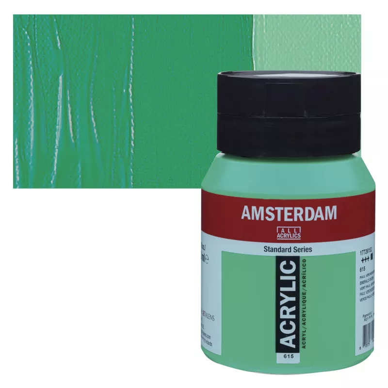 Akrylové barvy Amsterdam 500ml - varianty - 615 Emerald Green