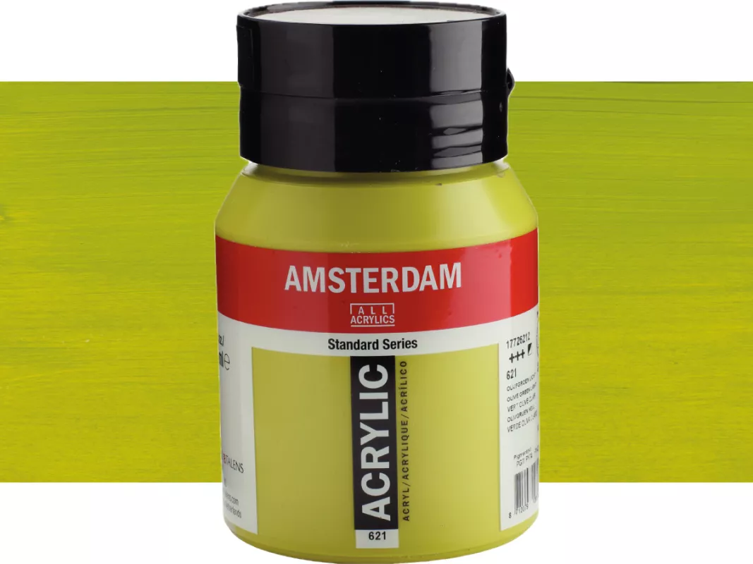 Akrylové barvy Amsterdam 500ml - varianty - 621 Olive Green Light