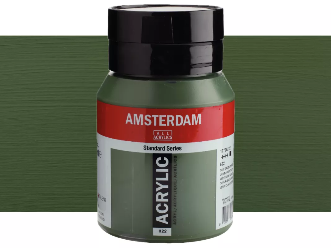 Akrylové barvy Amsterdam 500ml - varianty - 622 Olive Green Deep