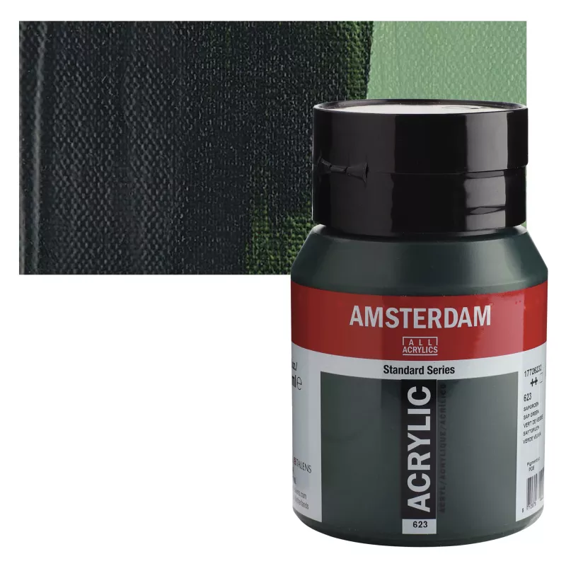 Akrylové barvy Amsterdam 500ml - varianty - 623 Sap Green
