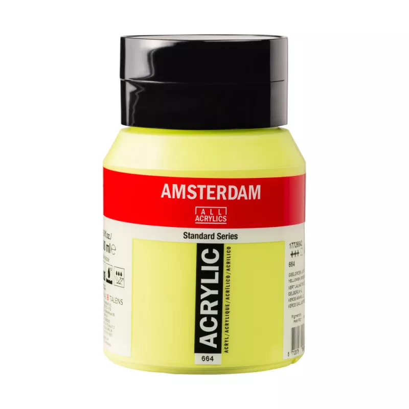 Akrylové barvy Amsterdam 500ml - varianty - 664 Yellowish Green Light