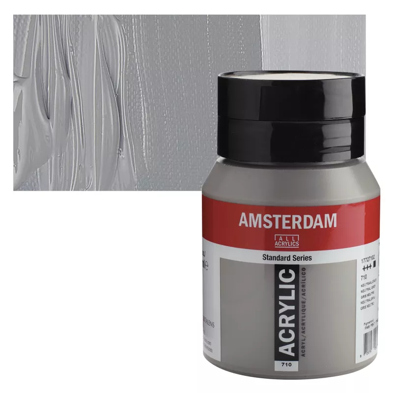 Akrylové barvy Amsterdam 500ml - varianty - 710 Neutral Grey