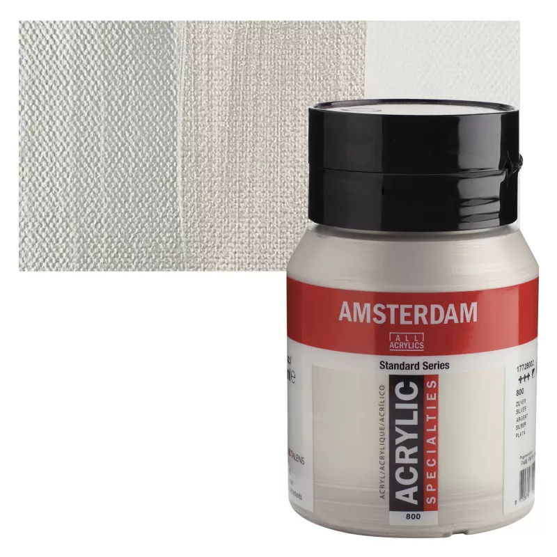 Akrylové barvy Amsterdam 500ml - varianty - 800 Silver