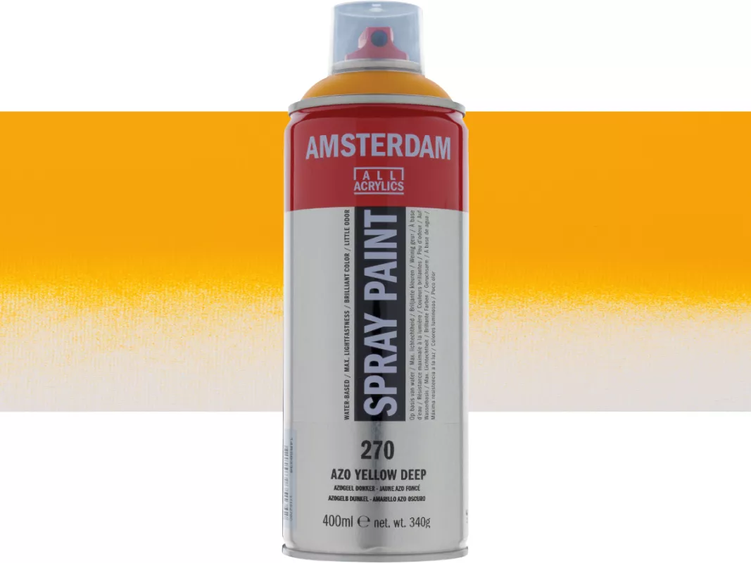 Akrylový sprej Amsterdam 400 ml - varianty - Azo Yellow Deep 270