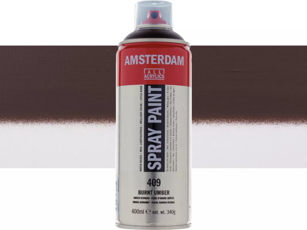 Akrylový sprej Amsterdam 400 ml - varianty - Burnt Umber 409