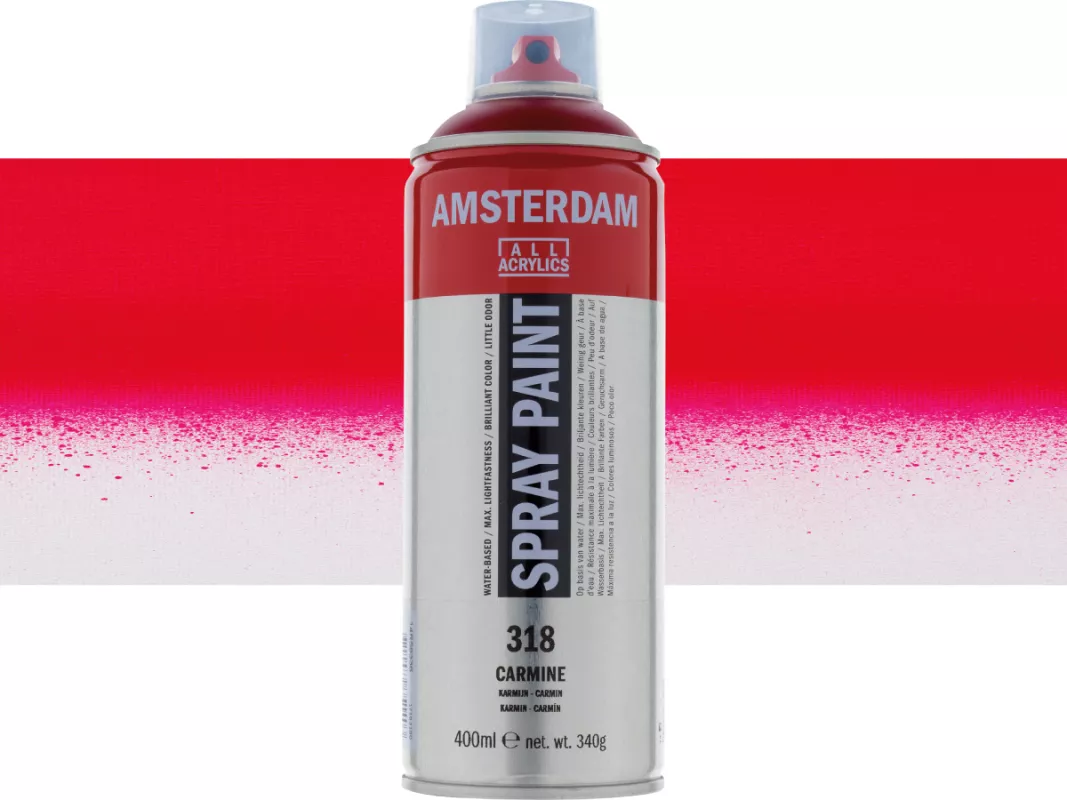 Akrylový sprej Amsterdam 400 ml - varianty - Carmine 318