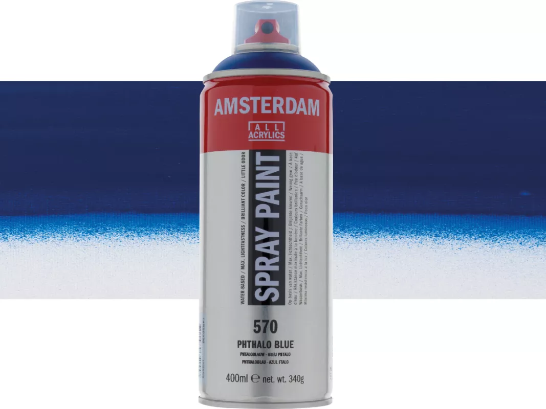 Akrylový sprej Amsterdam 400 ml - varianty - Phthalo Blue 570