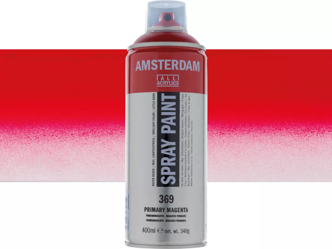 Akrylový sprej Amsterdam 400 ml - varianty - Primary Magenta 369